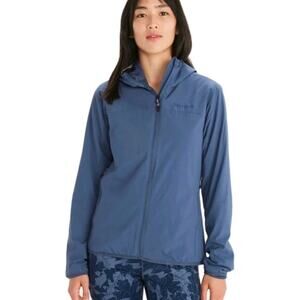 Marmot Womens ALT HB Hoody Storm Full Zip Jacket Blue Ultralight Climbing Hike